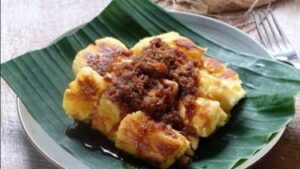Colenak singkong dengan gula merah