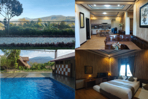 Villa dengan fasilitas lengkap dapur, kolam renang, kamar nyaman