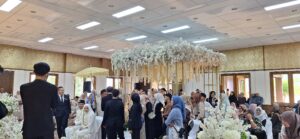 Suasana Ballroom saat pernikahan Nadia dan Suami