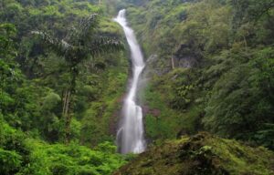 Curug Cibareubeuy dengan alam sekitar yang asri dan indah
