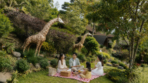 Piknik di taman estetik dan instagramable