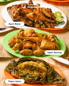 Aneka pilihan ayam yang lezat