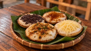 Surabi khas Bandung dengan berbagai rasa
